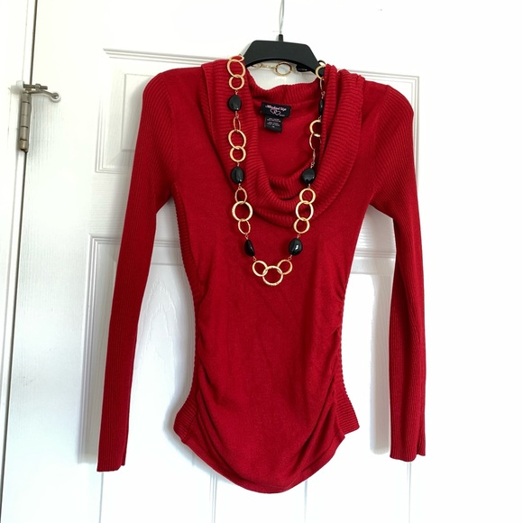 πHost Pickπ Vintage Gold w/ black stone Statement Necklace NWT - Picture 14 of 14